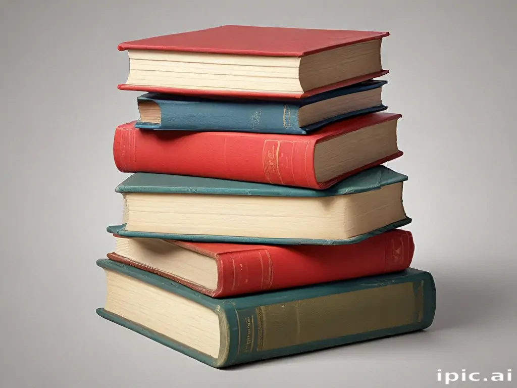 stacked books clip art