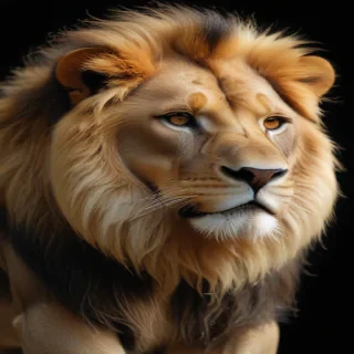 transparent lion