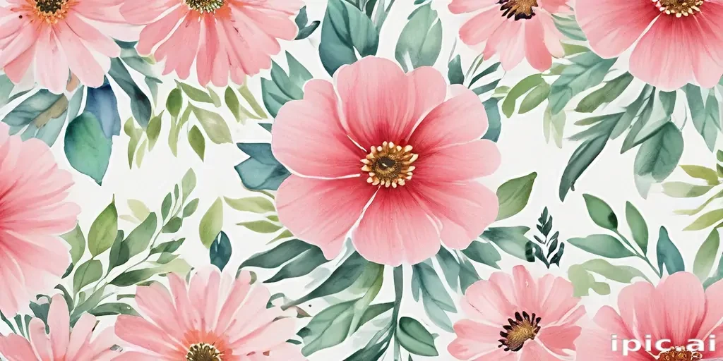 watercolor flower background