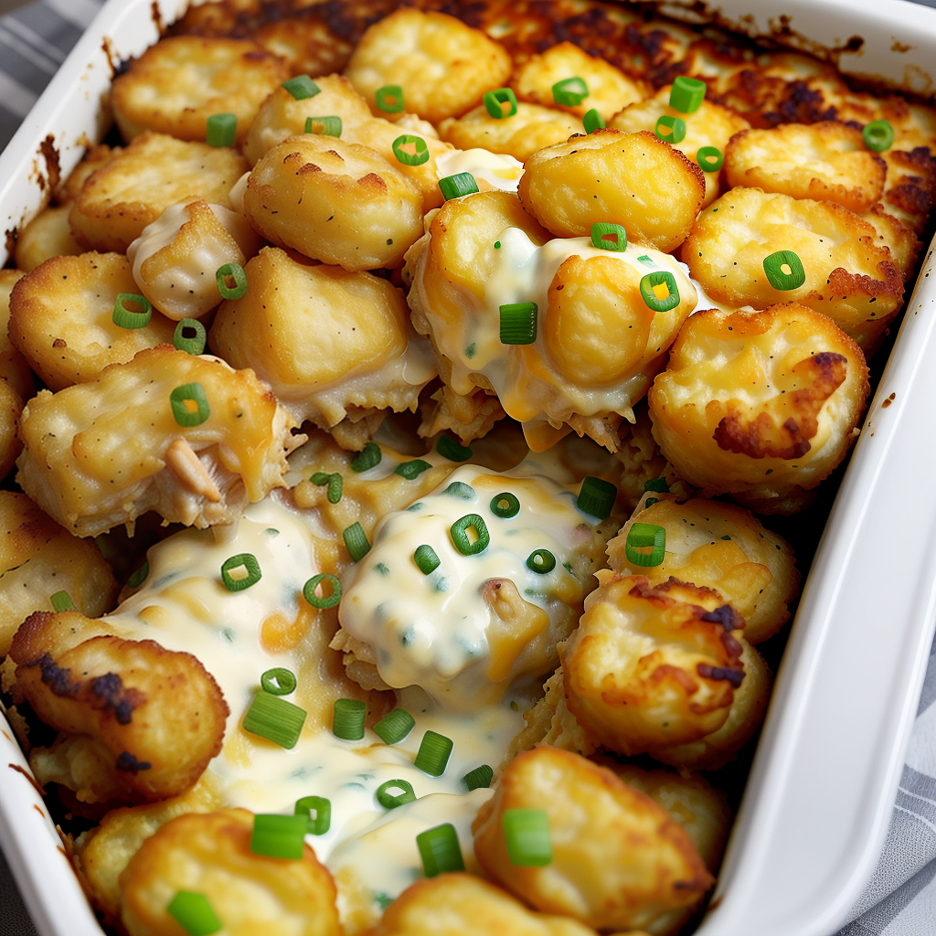 crack chicken tater tot casserole