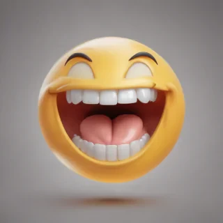transparent laughing emoji