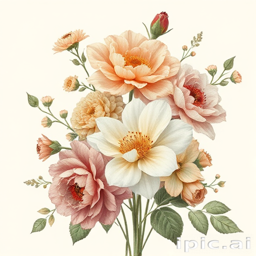 vintage flowers png