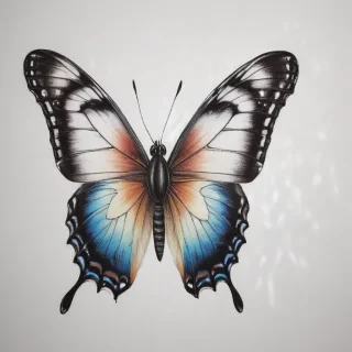 butterfly drawign