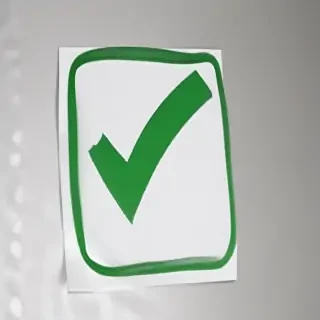green check mark