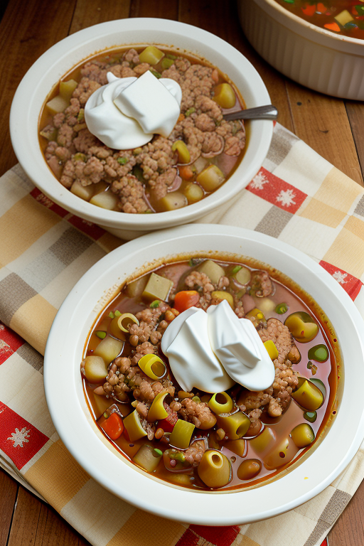 sloppy joes with chicken gumbo soup