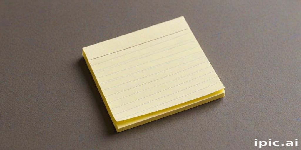 sticky note with transparent background