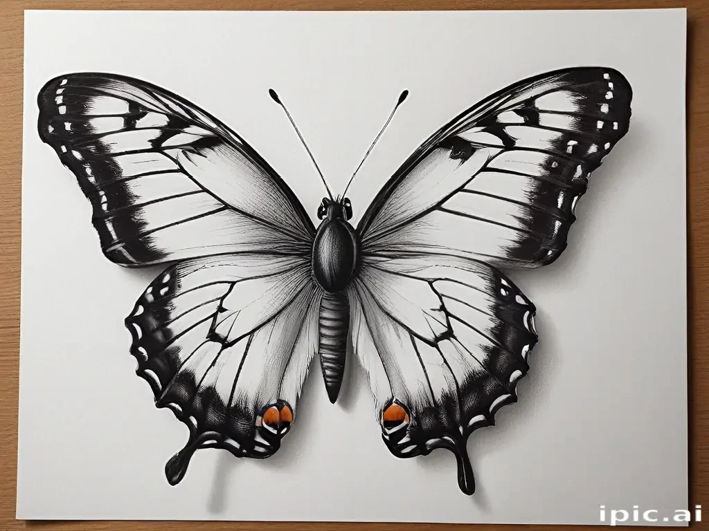 drawing pic of butterfly