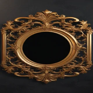 golden frame png transparent