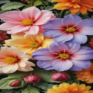flower color drawings