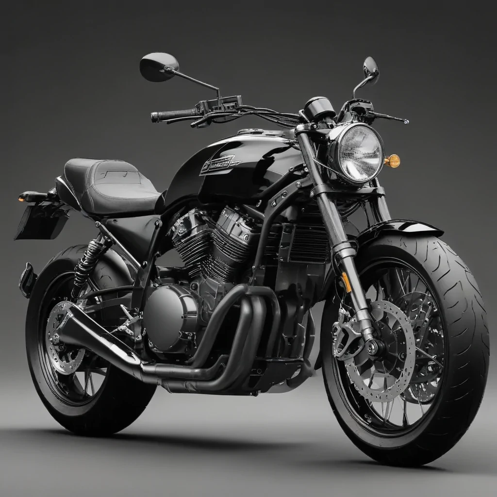 motorcycle clipart black and white