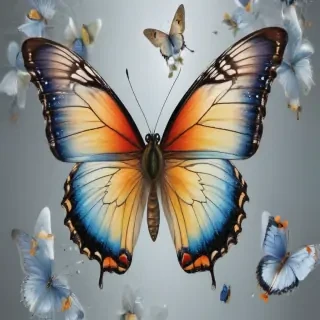 butterflies transparent