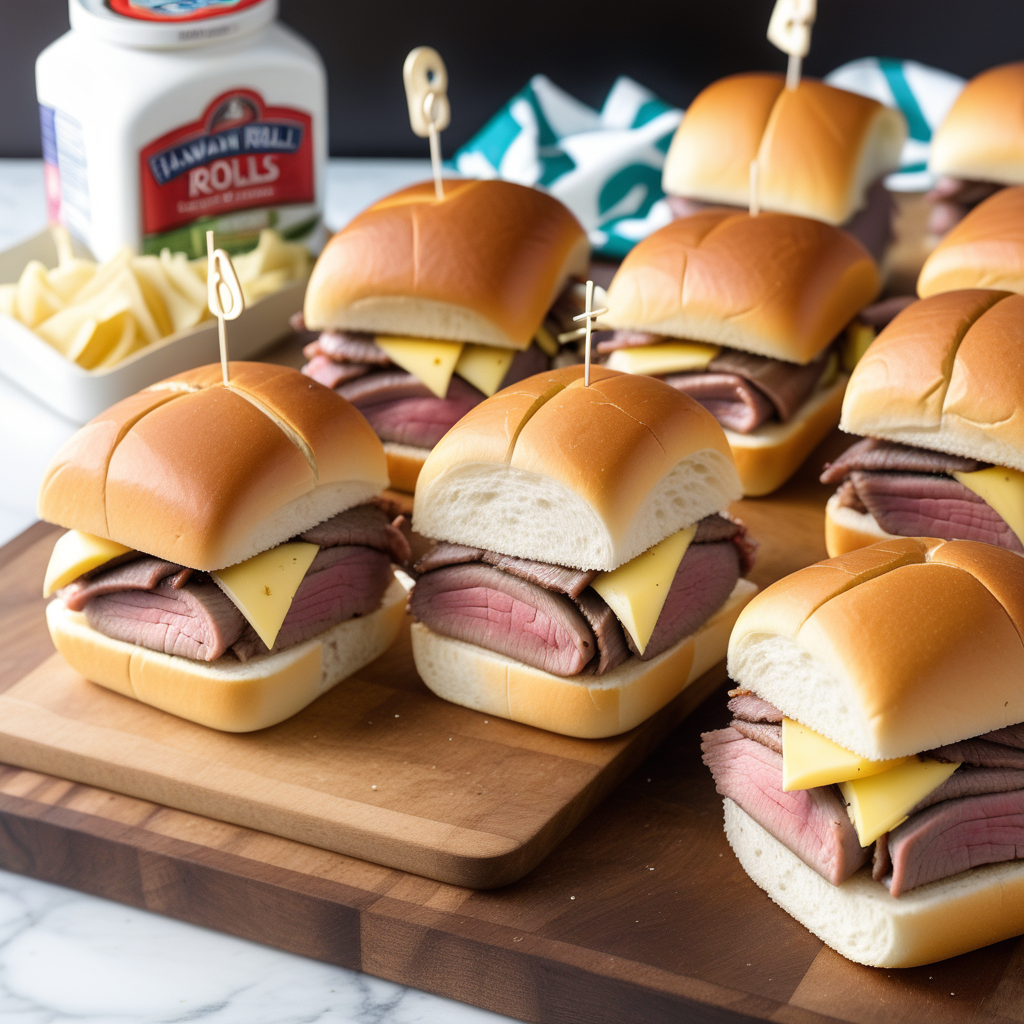 roast beef sliders hawaiian rolls