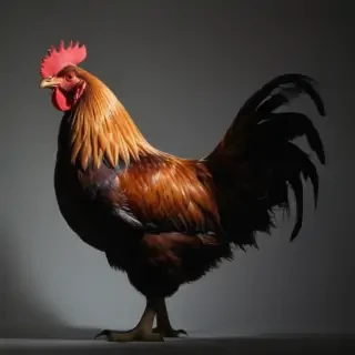 silhouette of a chicken