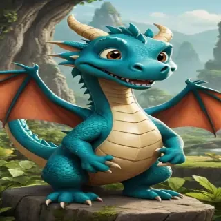 cartoon of a dragon