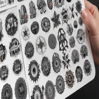 aesthetic transparent stickers