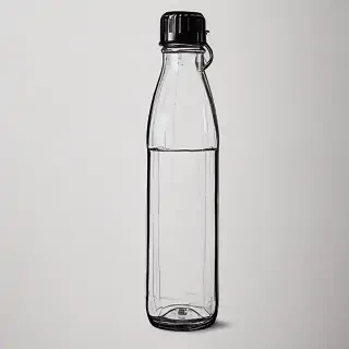 water bottle drawing
