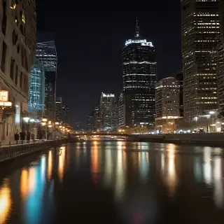 city lights background
