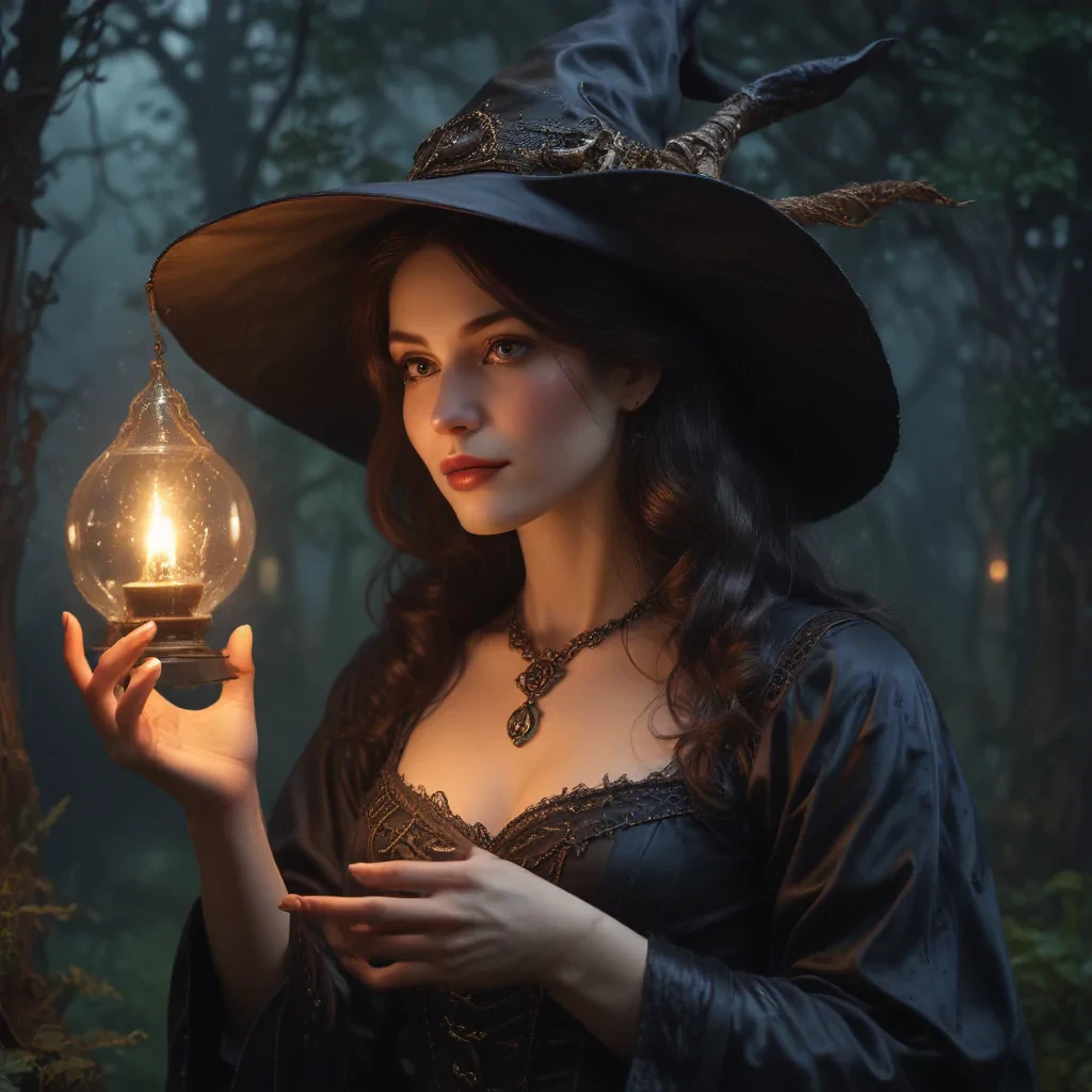 vintage witch art