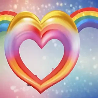 rainbow heart png