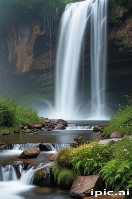 water fall wall paper