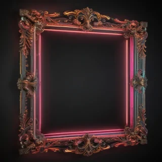neon frame png