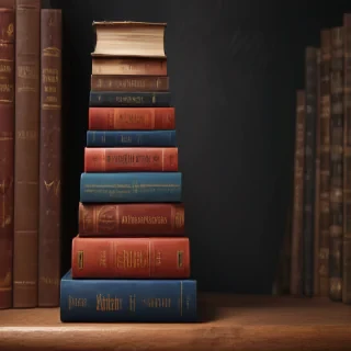 book stack png