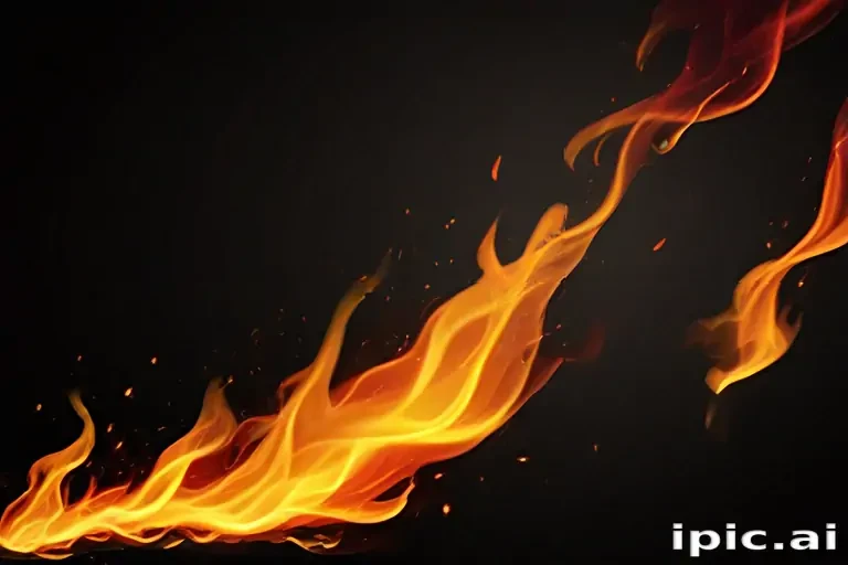 background with fire