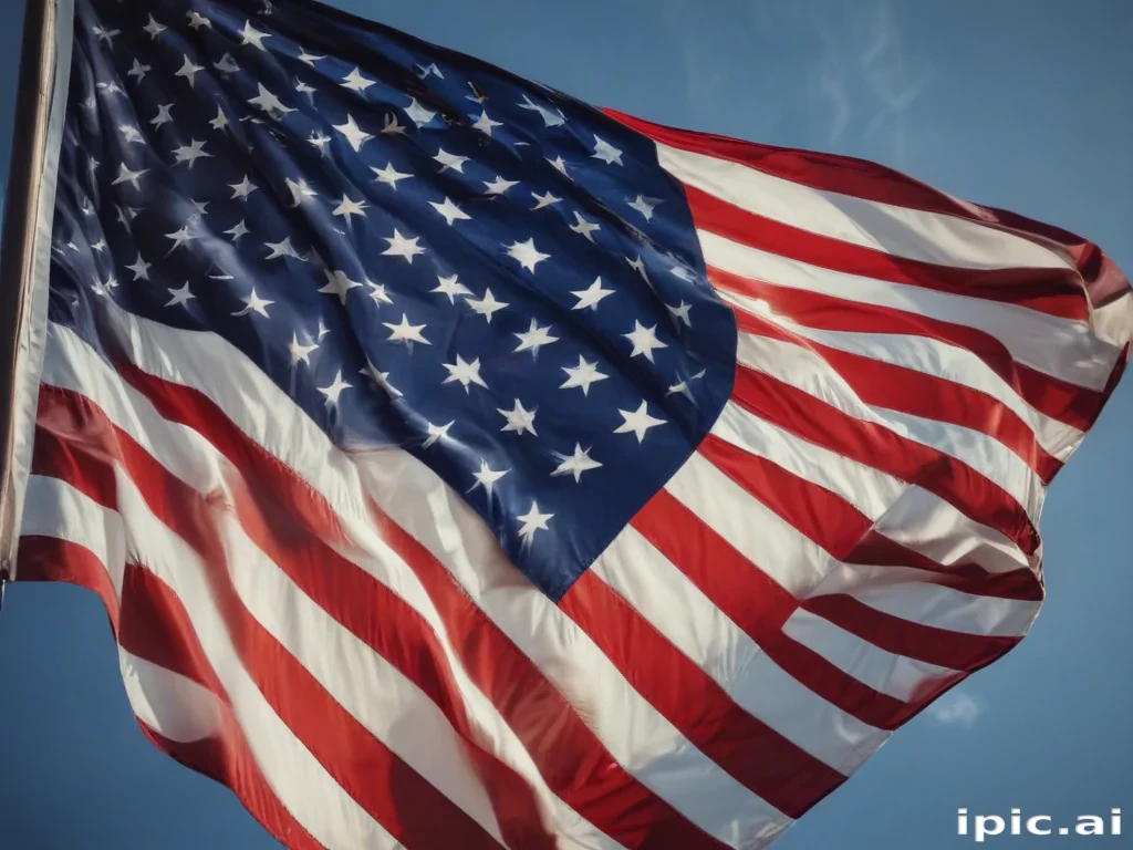 american flag aesthetic