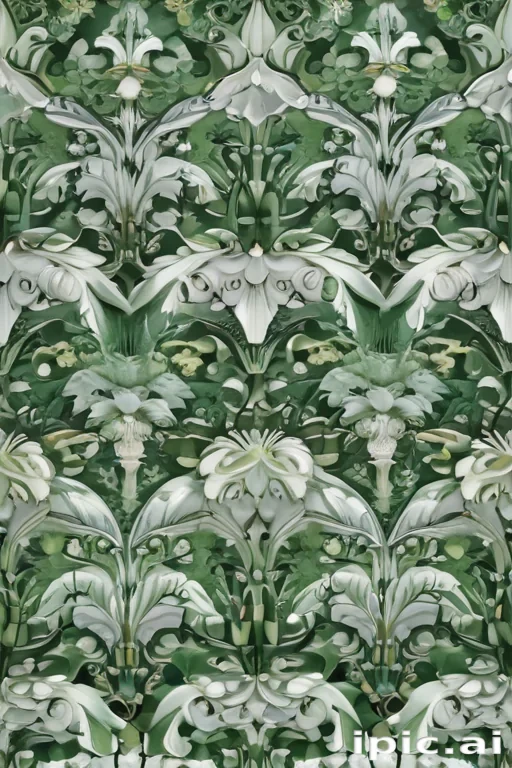 green and white background