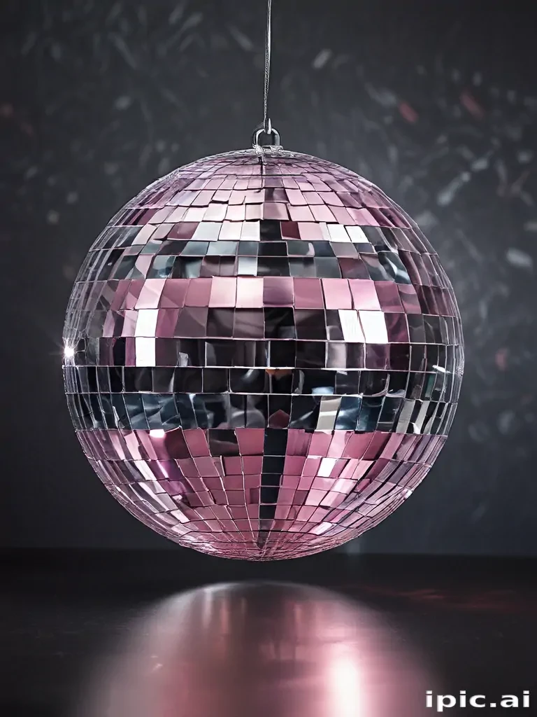 transparent disco ball