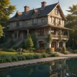 background of a house