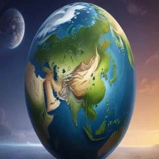 cartoon picture of the planet earth