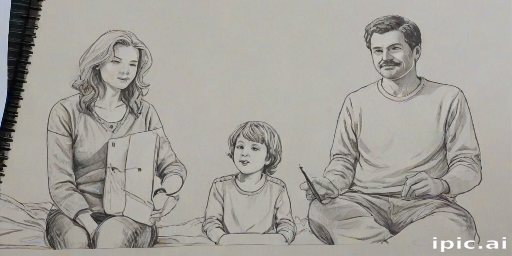 drawings of family