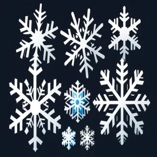 snowflakes clipart transparent background
