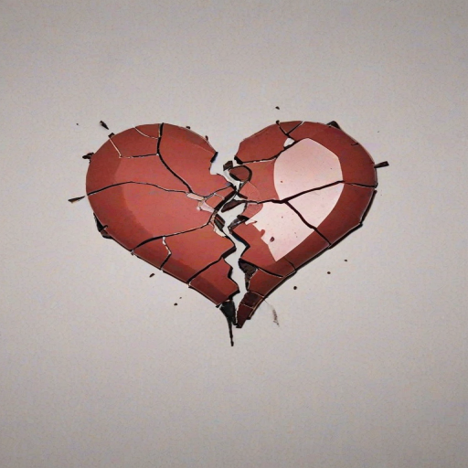 broken heart aesthetic