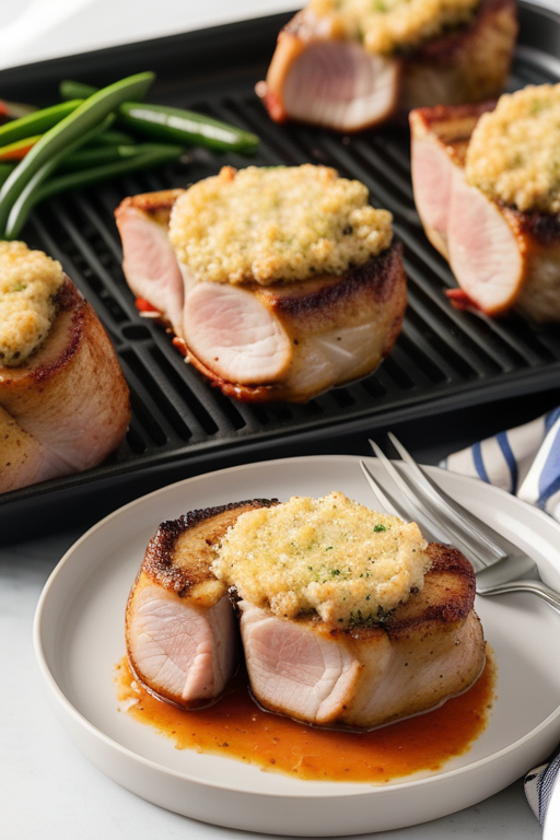 air fry stuffed pork chops