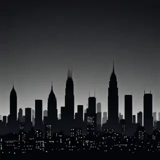 city silhouette png