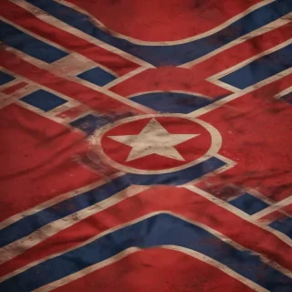 north korea flag