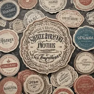 vintage stickers png
