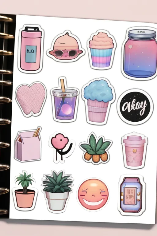 aesthetic printable stickers