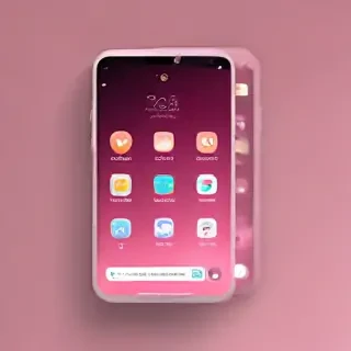 pink home screen