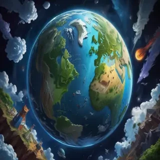 cartoon picture of planet earth