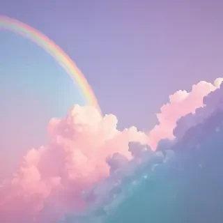 pastel rainbow aesthetic wallpaper