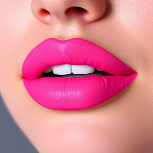 Neon pink lip mousse with a soft matte finish, named "Bubblegum Pop," providing intense color payoff with a lightweight, airy texture