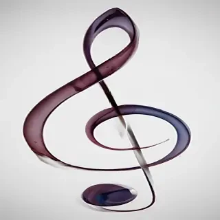 transparent music note