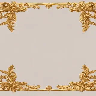 transparent background gold border