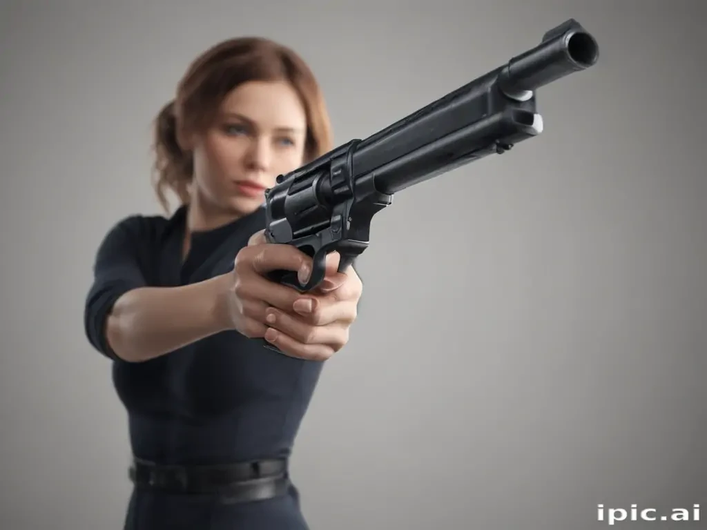 holding gun png