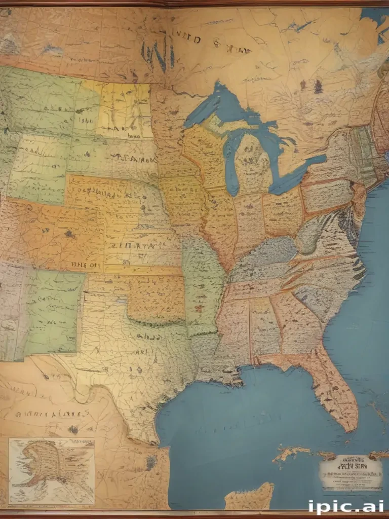 map of united states of america