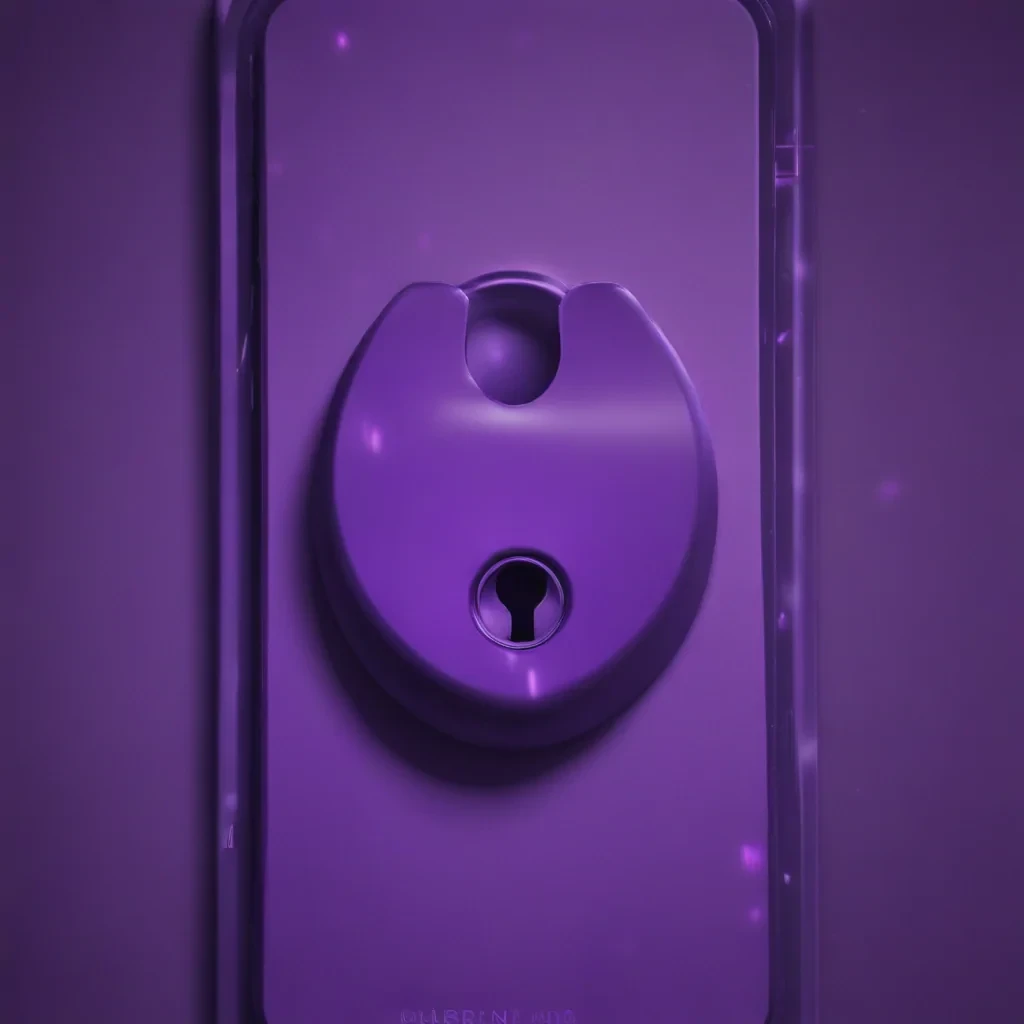 purple lock screen
