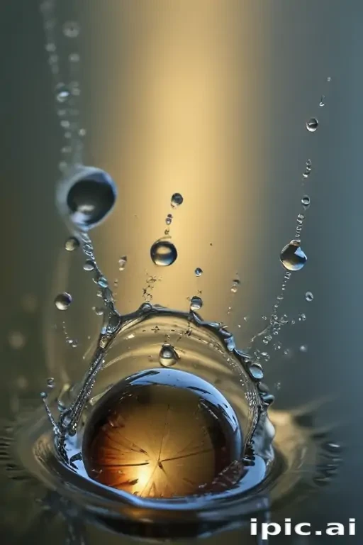 water droplets transparent